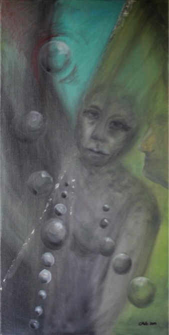 15-Etwas wagen,2013, Öl auf Leinwand, 80cm x 40cm.JPG