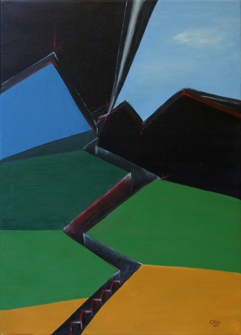 7 Eingeschlagen - 70x50cm - Öl auf Leinwand - 2012.JPG