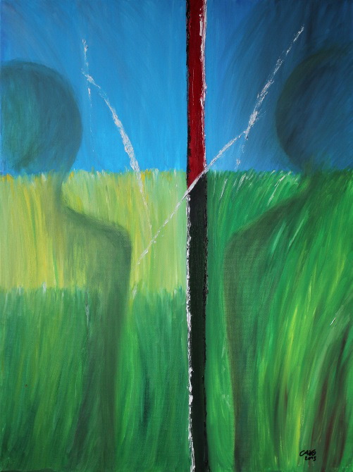 Geteiltes Land, 2013,  Öl auf Leinwand, 80cm x 60cm.JPG